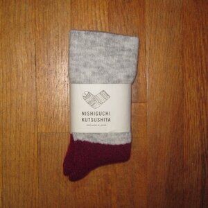 Nishiguchi Kutsushita  Mohair Wool Pile Socks - Small